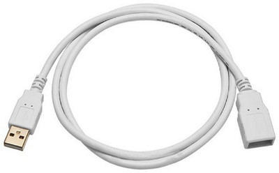 

Reyanshmob TV-out Cable High Speed Transmission Usb 3.0 Male to Female Cable, Full Copper, 1.5 Feet, 100% Tested & Certified Tb-Ub-0110(White, For Computer, 1.5)