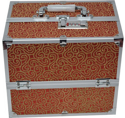 

La Creacion D19 Makeup Case, Cosmetic Bag, Toiletry Make Up Makeup Case, Vanity Box Vanity Box(Gold)