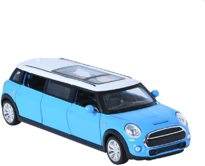 

Miss & Chief Battery Operated Die Cast Metal Body Pull Back Blue Luxury Car Toy with Light and Sound Effects(Blue)