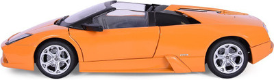 

Motormax 1:18 Lamborghini Murcielago Roadster Diecast Car Mounted On A Plastic Stand & With The Name Lable(Multicolor)