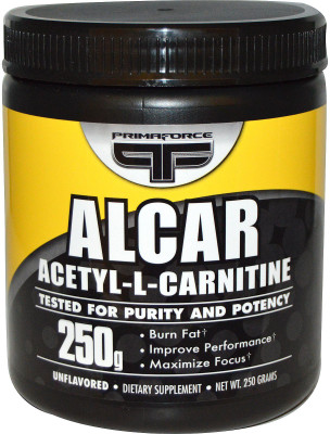 

PRIMAFORCE Alcar, Acetyl-L-Carnitine, Unflavored, Powder, 250 g(250 g)