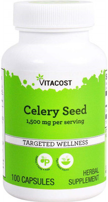 

Vitacost Celery Seed - 1500 mg per serving - 100 Capsules(100 No)