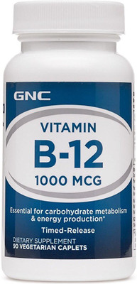 

GNC Vitamin B-12 1000MCG - 90 Capsules(90 No)