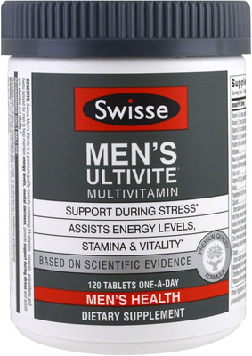 

Swisse Mens Ultivite Multivitamin, Men's Health, 120 Tablets(120 No)