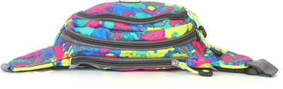 

b4bags Color Splash Waist Pack Pouch for Outdoor Travel Belt Bag-Black (WB10603 Blue-Pink) Waist Pouch(Blue)