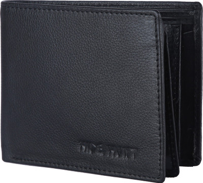 Hide Hunt Men Black Genuine Leather Wallet(6 Card Slots)