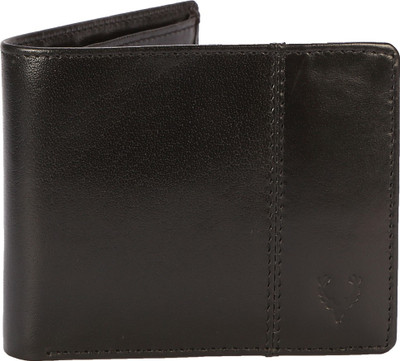 Allen Solly Men Black Genuine Leather Wallet(8 Card Slots)