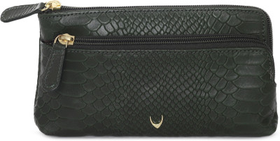 

Hidesign Women Casual Green Genuine Leather Wallet