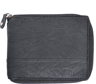 

BULLFINCH Men Black Genuine Leather Wallet(4 Card Slots)
