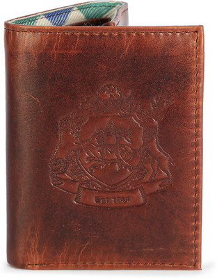 

Allen Solly Men Brown Genuine Leather Wallet(6 Card Slots)