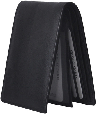 

JusTrack Men Black Genuine Leather Wallet(6 Card Slots), Brown