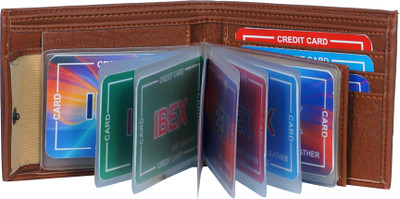 

ibex Boys Tan Artificial Leather Wallet(6 Card Slots)
