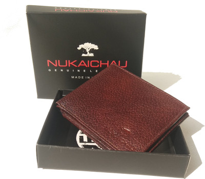 

Nukaichau Men Casual Brown Genuine Leather Wallet(9 Card Slots), Brown tan