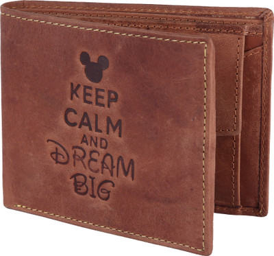 

Hide Hunt Men Tan Genuine Leather Wallet(6 Card Slots)