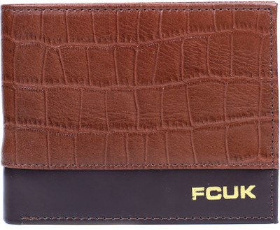 

French Connection Men Brown Genuine Leather Wallet(6 Card Slots)