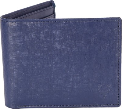Allen Solly Men Casual Blue Genuine Leather Wallet8 Card Slots