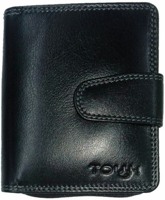 

TOUGH Women Black Genuine Leather Wallet(9 Card Slots)