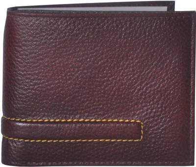 

Tamanna Men Brown Genuine Leather Wallet(6 Card Slots), Bombe brown