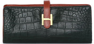 

Hidesign Women Green Genuine Leather Wallet(2 Card Slots)