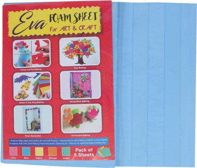 

SAMPADA Eva Foam Sheet Blue Color A4 Size 3mm Thickness For Art & Craft