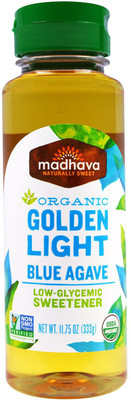 

Madhava Natural Sweeteners, Organic Golden Light Blue Agave, 11.75 oz (333 g) Sweetener(333 g)