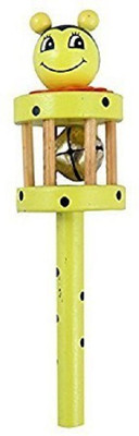 

Craftatoz Rattle with Bells Musical Instrument- Handheld Toy Rattle(Multicolor)