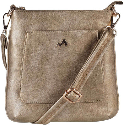 

Metro Messenger Bag Messenger Bag(Gold, 5 inch)