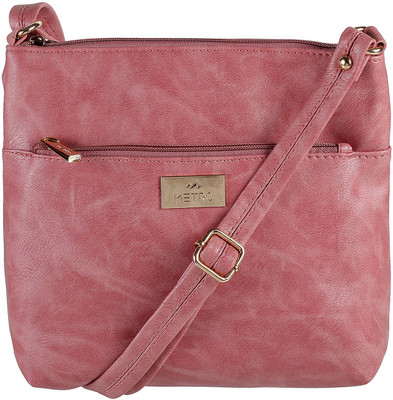 

Metro Messenger Bag Messenger Bag(Pink, 5 inch)