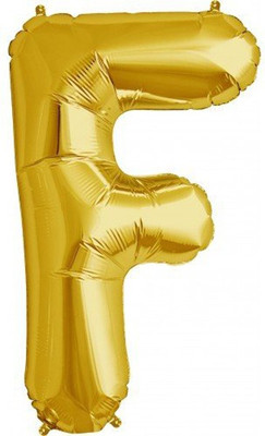 

Events Framer Solid F - Alphabet Foil Balloon Gold Letter Balloon(Gold, Pack of 1)