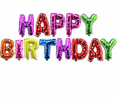 

ARE Solid ARE13HBD Letter Balloon(Multicolor, Pack of 13)