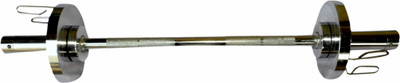 

Royal 5 kg 2pc Silver Plates with 3 feet Straight Olympic ROD Weight Lifting Bar(Silver)