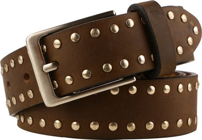 

ACME Men Party Brown Genuine Leather Belt, ACME Men Formal, Casual, Party Brown Genuine Leather Belt