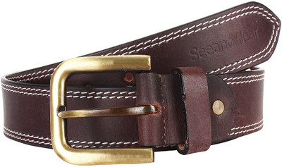 

SeeandWear Men Casual Brown Genuine Leather Belt