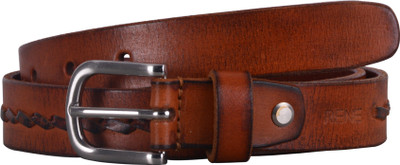 

Rene Women Casual Tan Genuine Leather Belt