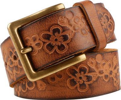 

ACME Men Formal, Casual, Party Tan Genuine Leather Belt, ACME Men Casual Tan Genuine Leather Belt