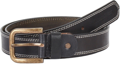 

SeeandWear Men Casual Black Genuine Leather Belt