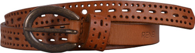

Rene Women Casual Tan Genuine Leather Belt