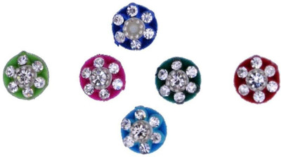 

beauty gold Supreb Round bindi for beautiful lady & girl forehead, nails Multicolor Bindis(mugli marathi, bengali bindi, Bollywood style)