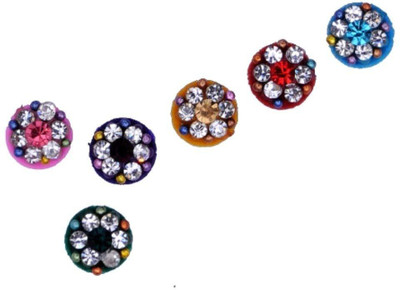 

beauty gold Diamond Round bindi for beautiful lady & girl forehead, nails Multicolor Bindis(mugli marathi, bengali bindi, Bollywood style)