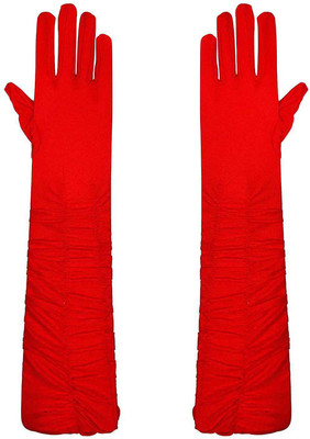 

Party Butiko Ladies Girls Fancy Elbow Length Elegant Burlesque for Wedding Prom Hen Gloves