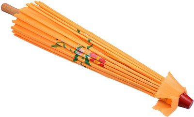 

Party Butiko Flower Print Cloth Bamboo Chinese Oriental Parasol Umbrella / Folk Dancing Umbrella / Chinese Traditional Handmade Wooden Umbrellas (1pcs)