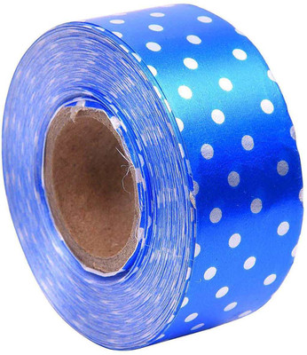 

Party Butiko Polka Dot Blue Satin Ribbon High Quality Ribbon Tapes For Party Decoration