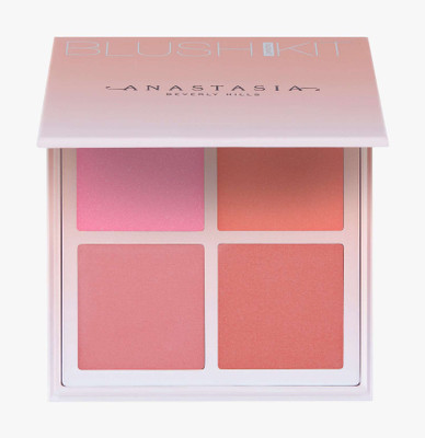 

ANASTASIA BEVERLY HILLS Blush Kit - Radiant(Spoiled - Cool pink with gold sparkle, Coastline – Satin coral peach, Breeze – Satin rose, Terrace – Satin crimson peach)