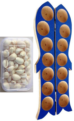 

Jayam Pallankuzhi with shells and Box Board Game