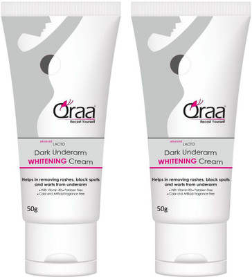 

qraa Advanced Lacto Dark Underarm Whitening Cream (50+50g)(100 g)