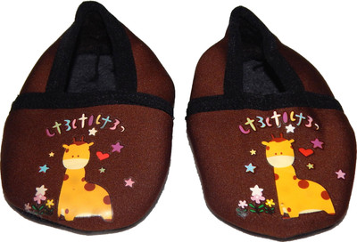 

NPRC Printed Loafer Shoes for Babies Booties(Toe to Heel Length - 5 cm Brown)