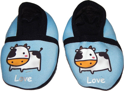 

NPRC Printed Loafer Shoes for Babies Booties(Toe to Heel Length - 5 cm Blue)