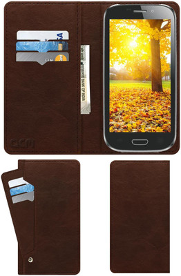 ACM Flip Cover for Celkon A220(Brown, Cases with Holder, Pack of: 1)