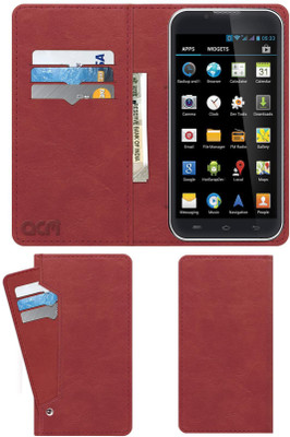 ACM Flip Cover for iBall Andi 5 M8(Pink, Cases with Holder, Pack of: 1)