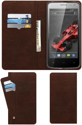 ACM Flip Cover for Lava Xolo Q700i(Brown, Cases with Holder, Pack of: 1)